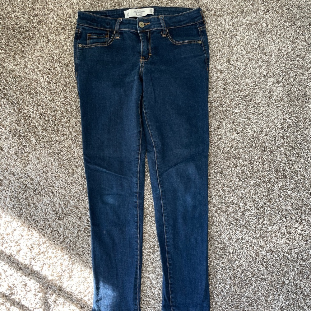 A&F blue jeans